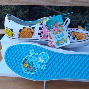 Vans Mens SpongeBob White Sneakers